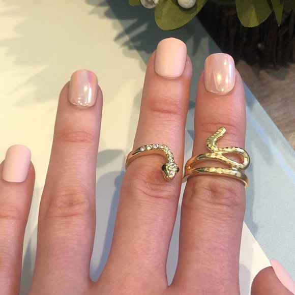 Gold Pave Statement Snake Ring - Picture 7 of 11